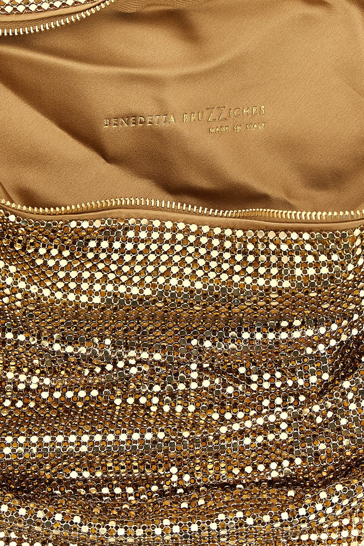 Benedetta Bruzziches Crystal Mesh Shoulder Bag