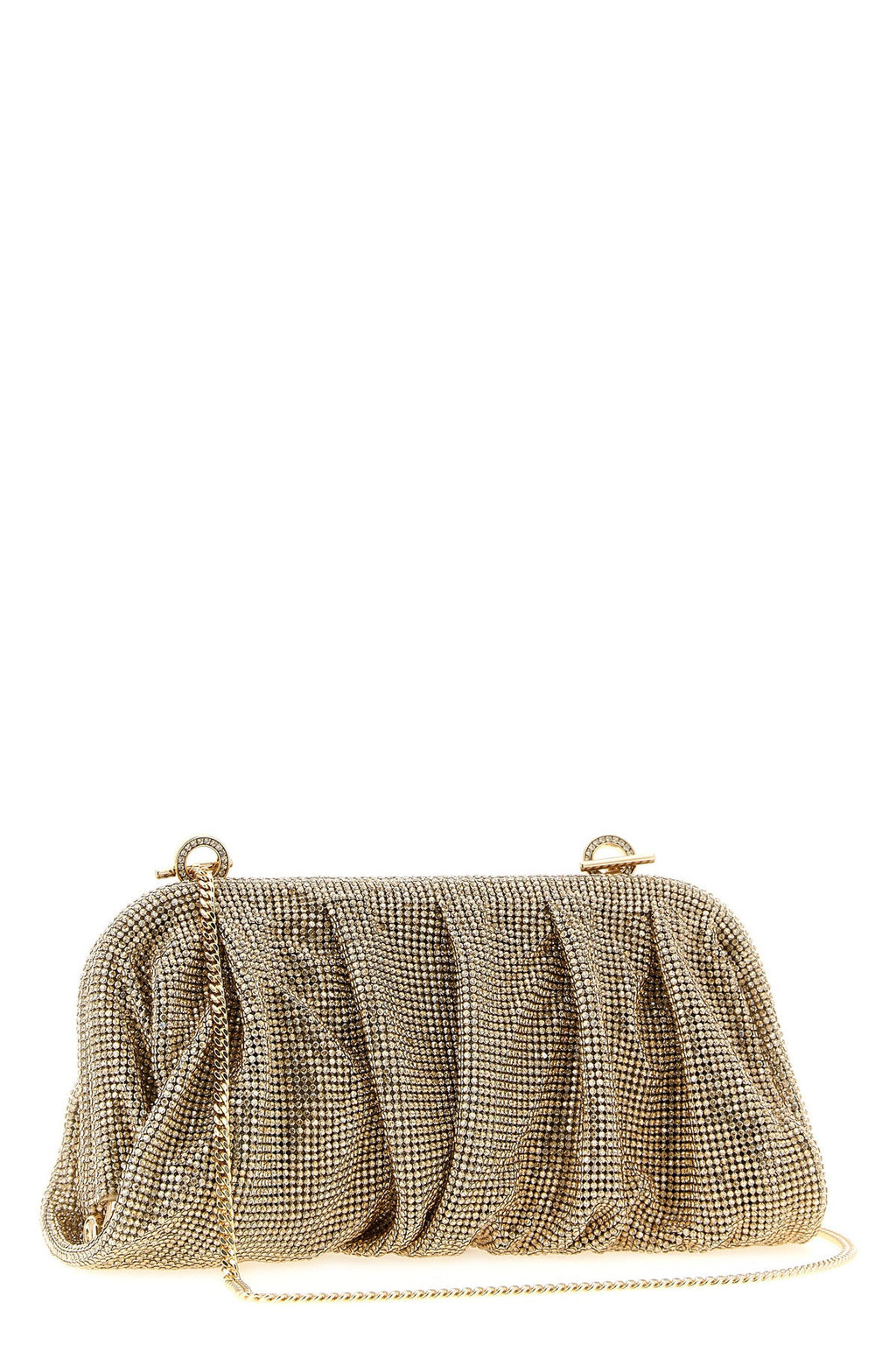 Benedetta Bruzziches Venus La Grande Rhinestone Mesh Clutch