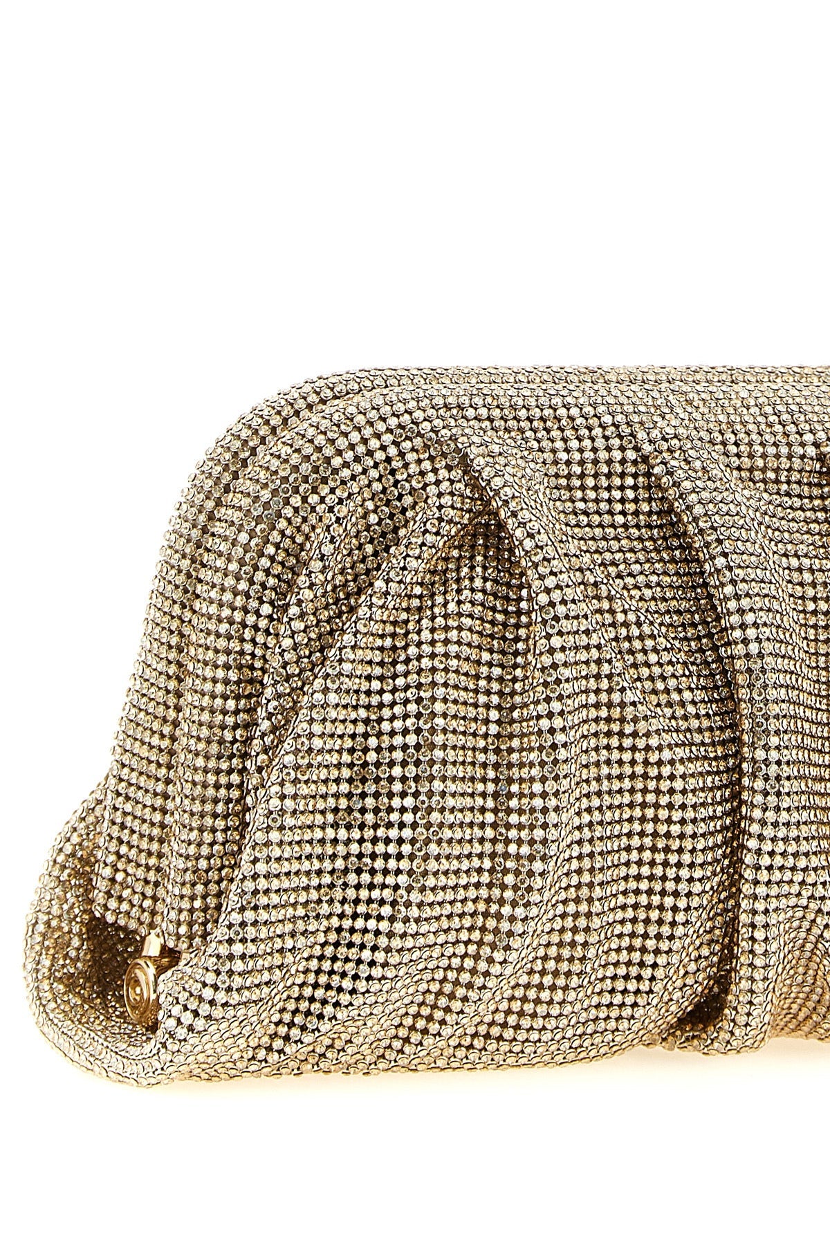 Benedetta Bruzziches Venus La Grande Rhinestone Mesh Clutch