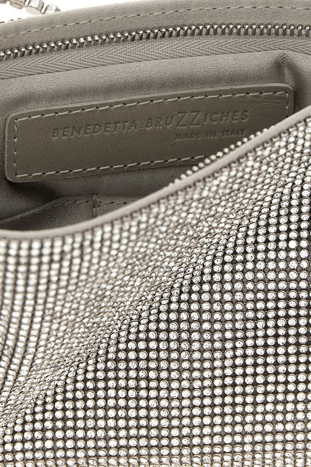 Benedetta Bruzziches Rhinestone Mesh Clutch
