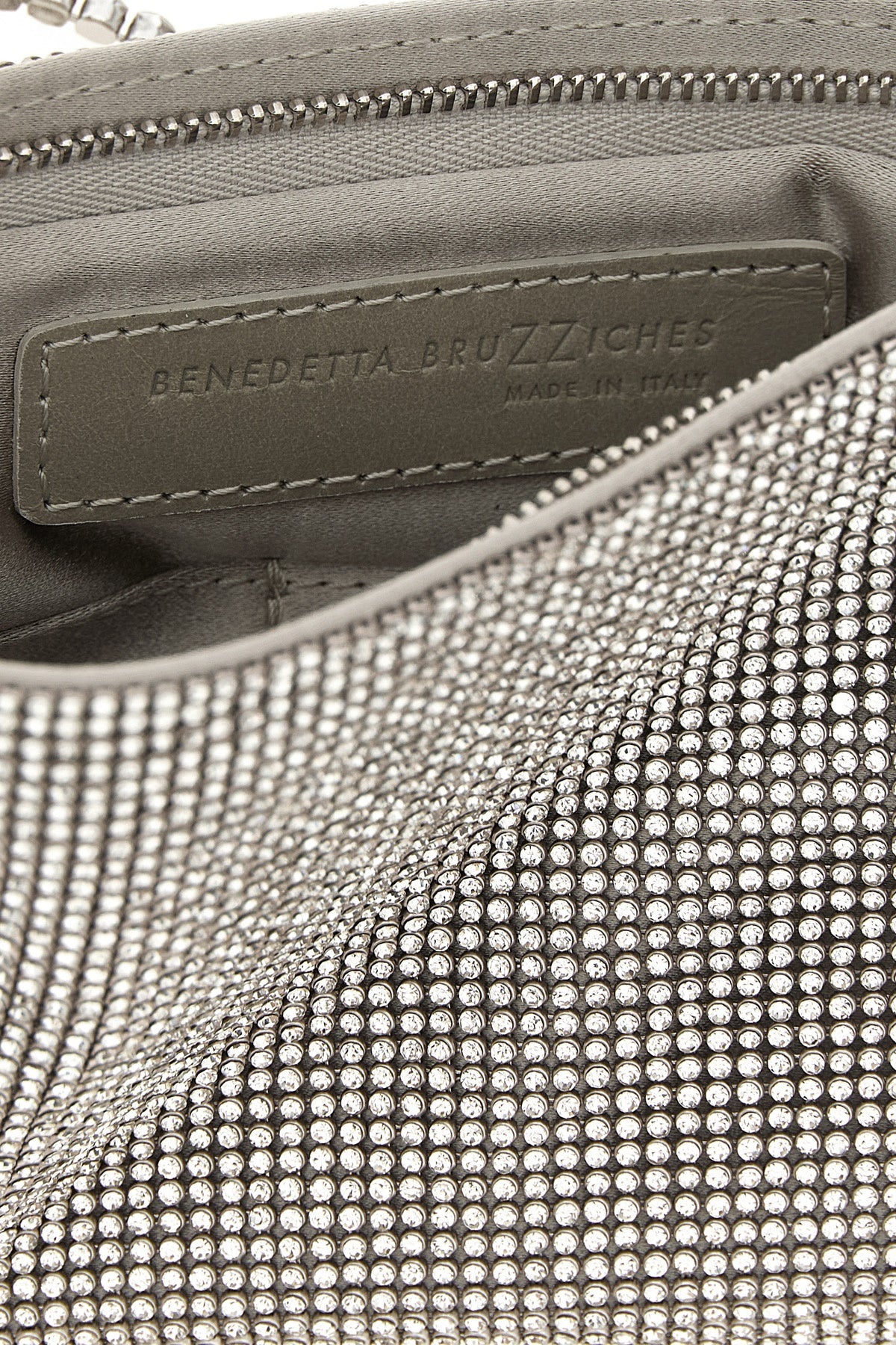Benedetta Bruzziches Rhinestone Mesh Clutch