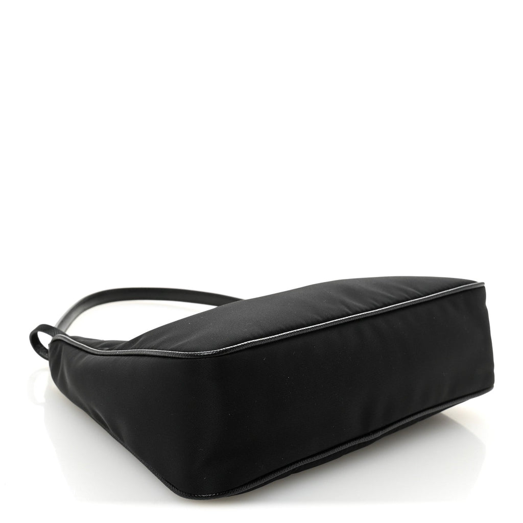 Tessuto Nylon Saffiano Mini Re-Edition 2005 Bag Black
