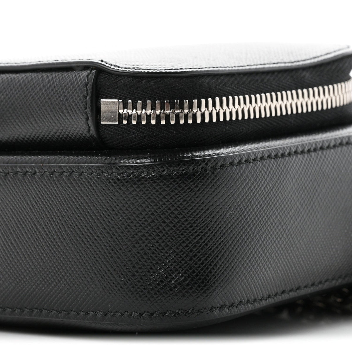 Saffiano Phone Crossbody Pouch  Black