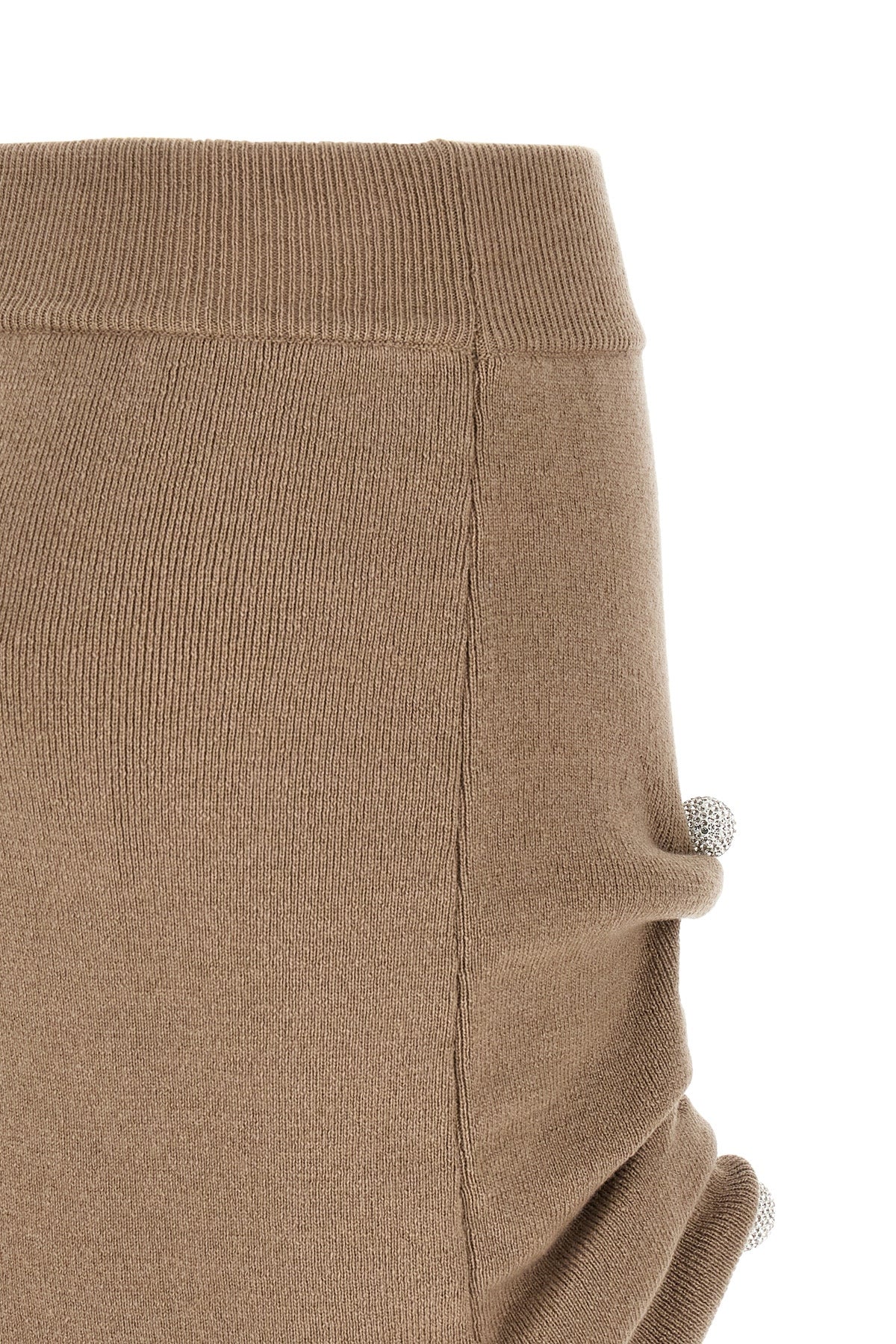 Giuseppe Di Morabito Knit Skirt With Jeweled Details