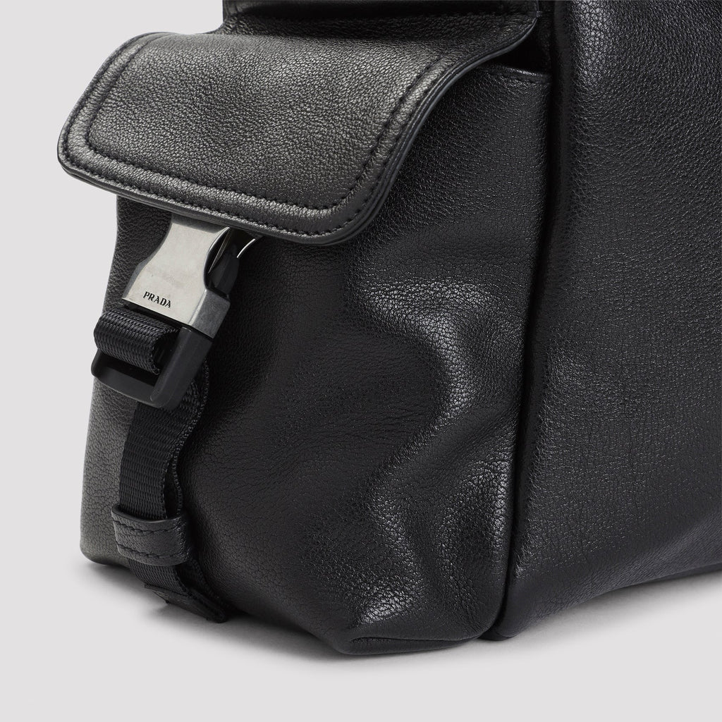 Prada Leather Bandoliera Bag Unisex