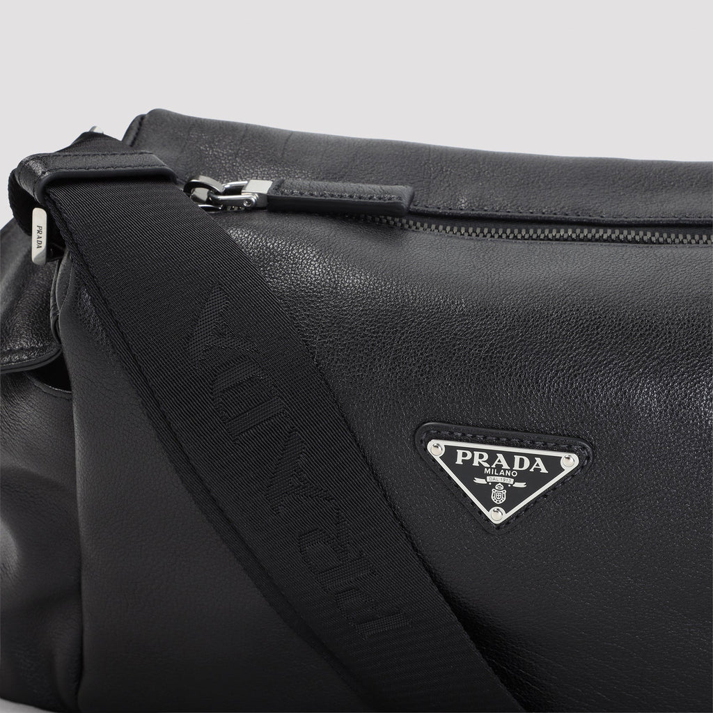 Prada Leather Bandoliera Bag Unisex