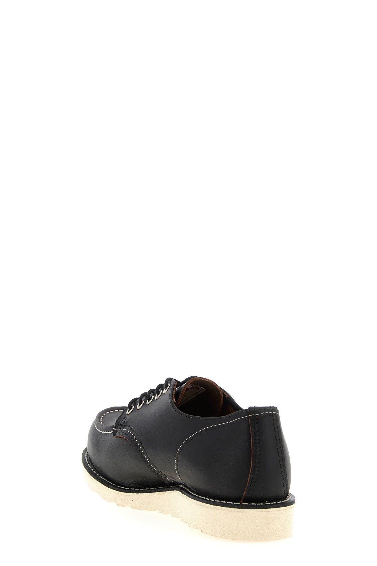 Red Wing Shoes Leather Lace-Up Shoes with Contrast Stitching