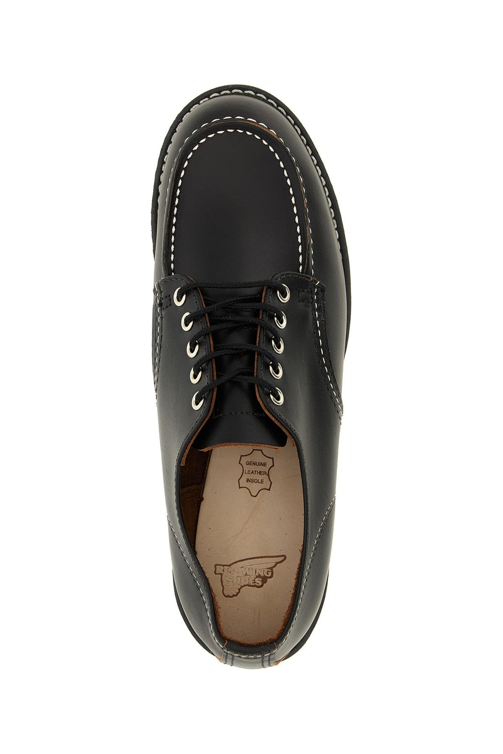 Red Wing Shoes Leather Lace-Up Shoes with Contrast Stitching