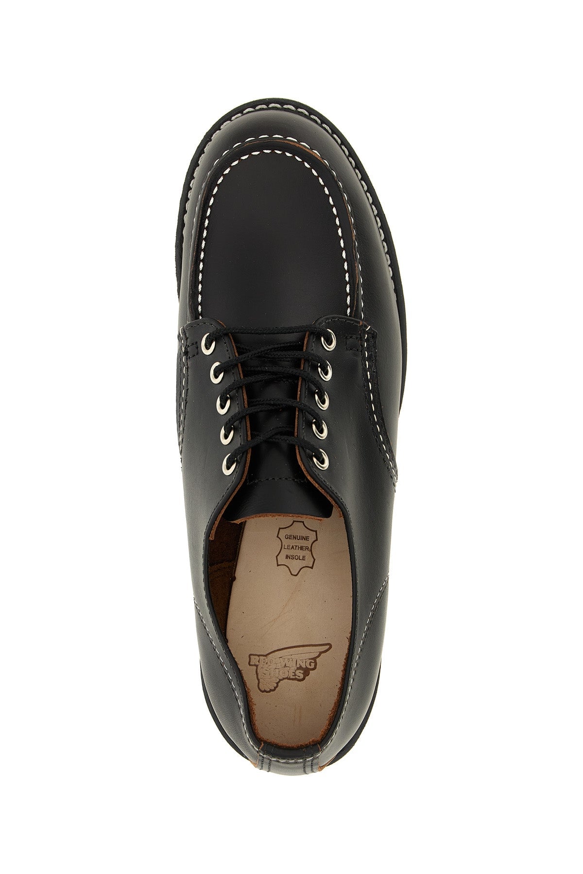 Red Wing Shoes Leather Lace-Up Shoes with Contrast Stitching