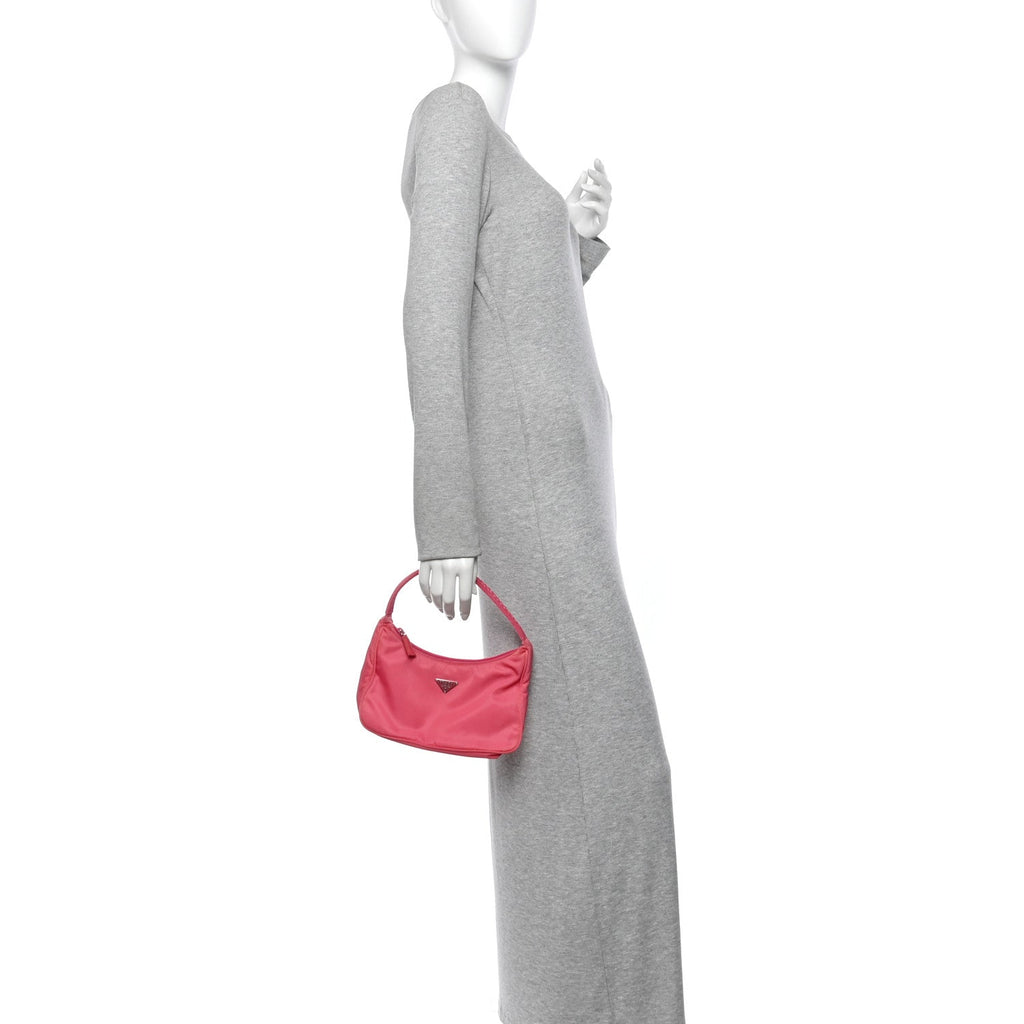 Tessuto Nylon Sport Mini Shoulder Bag Pink