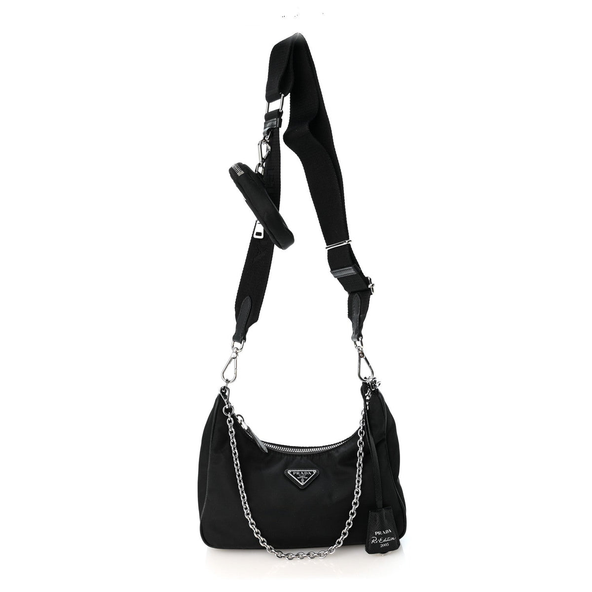 Nylon Re-Edition 2005 Shoulder Bag Black