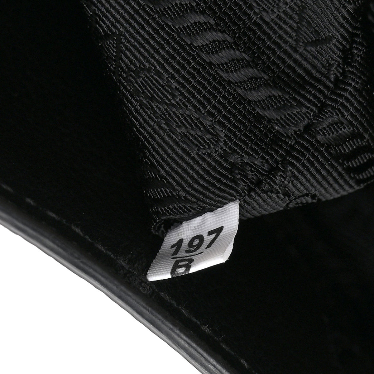 Vitello Phenix Embossed Logo Hobo Black