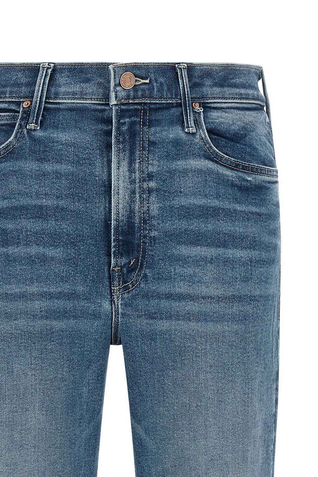 MOTHER The Kick It Jeans With Signature Embroidery