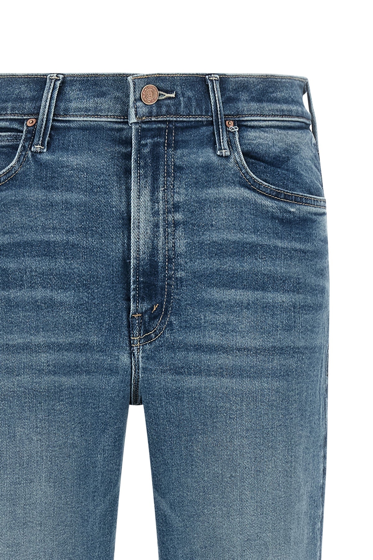 MOTHER The Kick It Jeans With Signature Embroidery