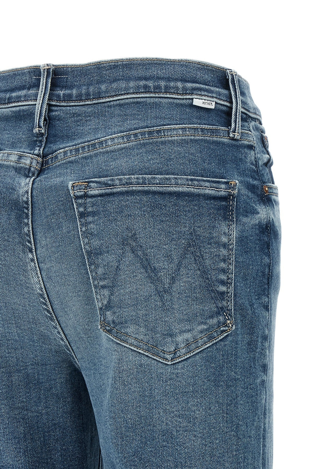 MOTHER The Kick It Jeans With Signature Embroidery