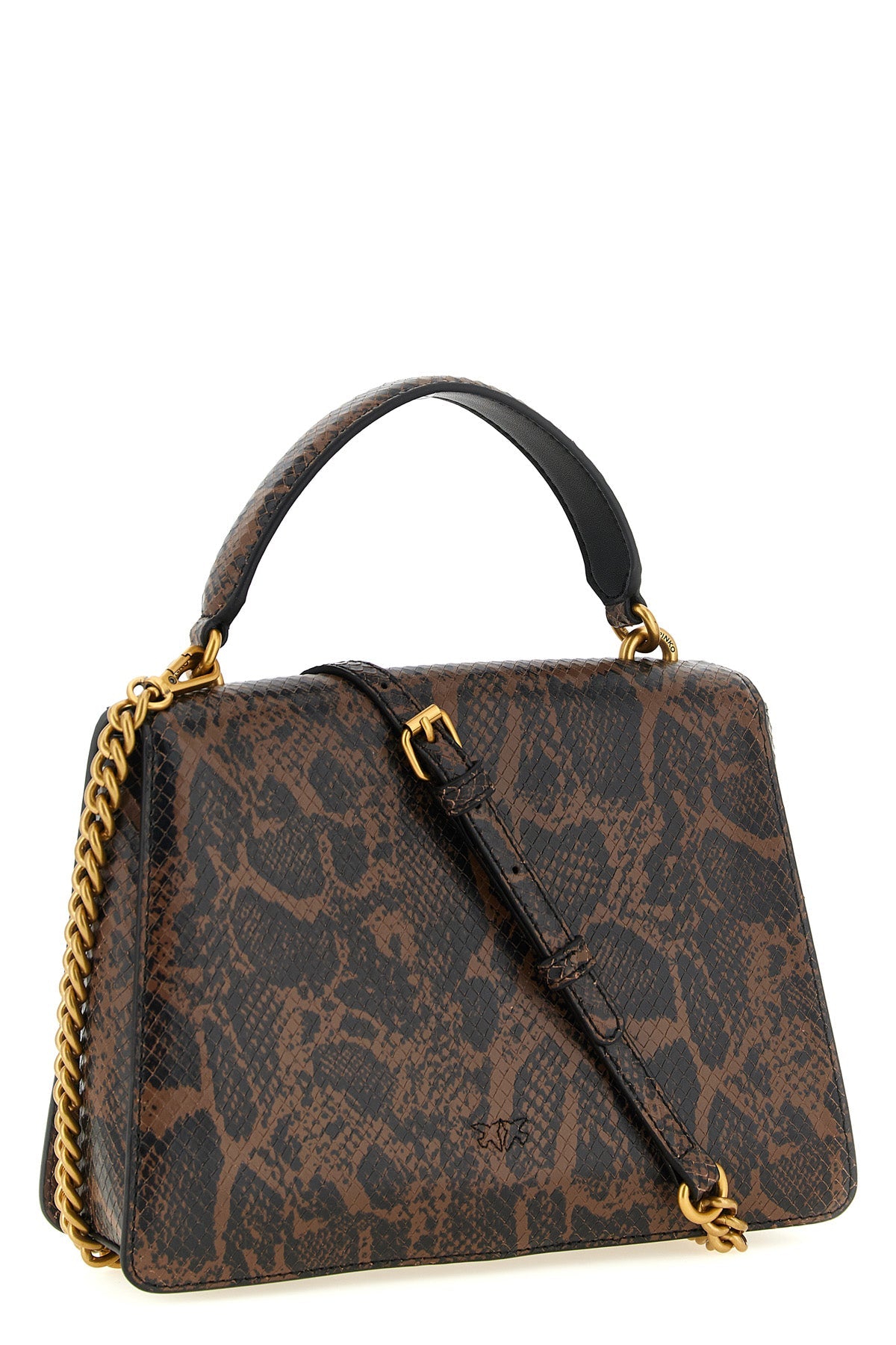PINKO Top Handle Bag with Love Birds Buckle