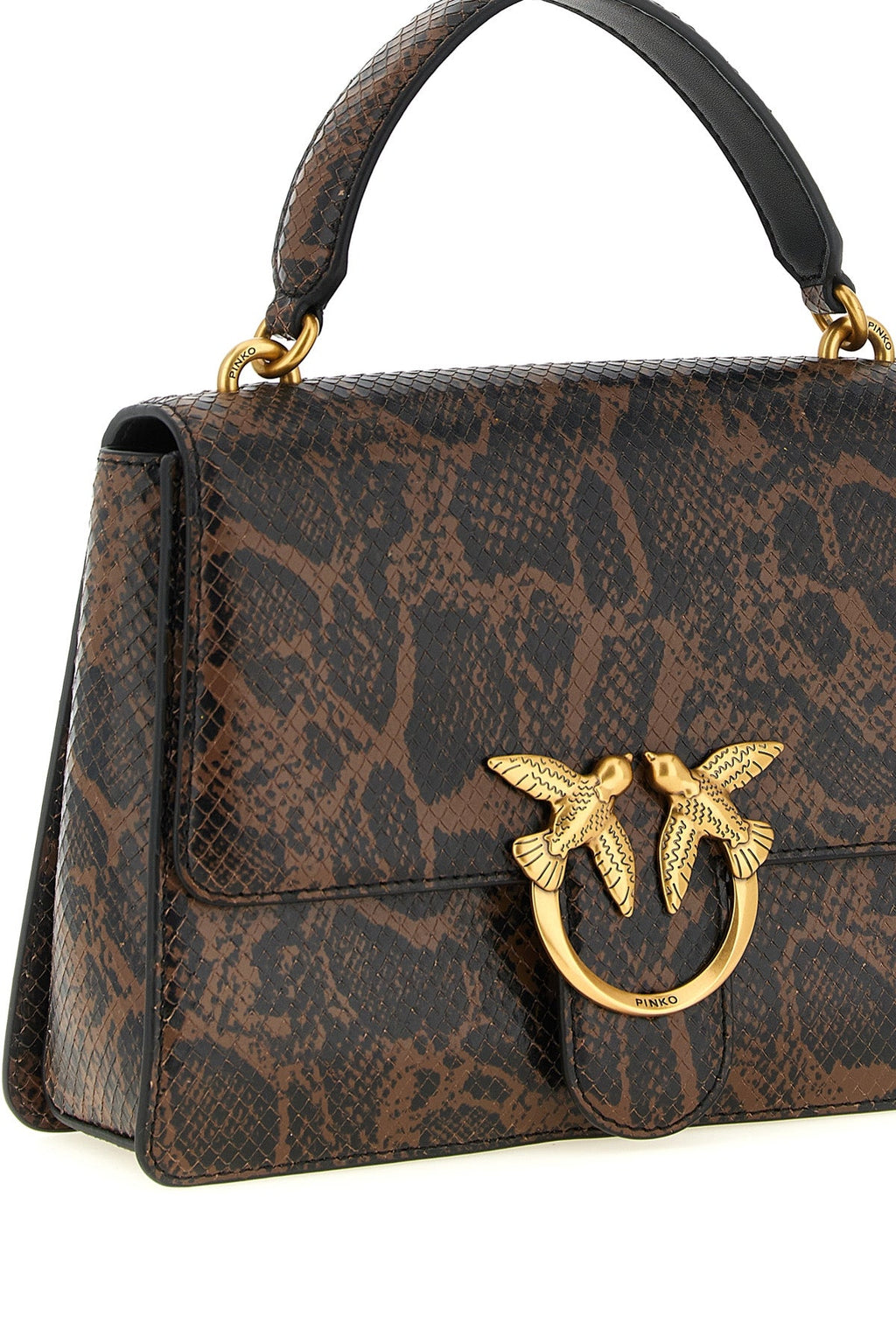 PINKO Top Handle Bag with Love Birds Buckle