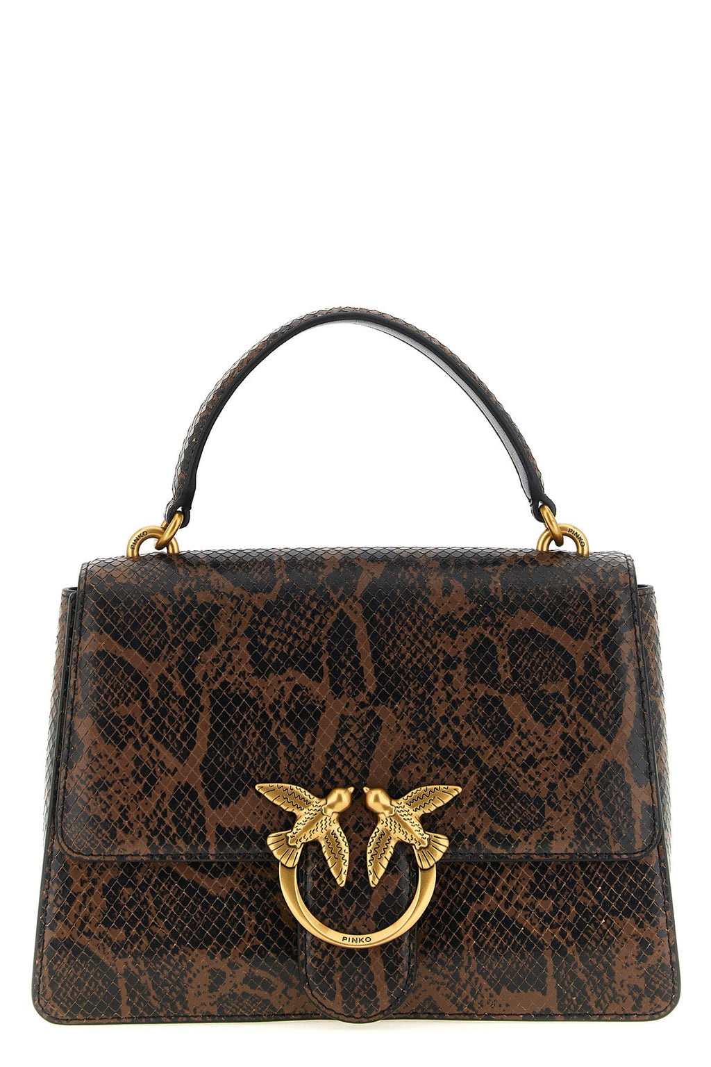 PINKO Top Handle Bag with Love Birds Buckle