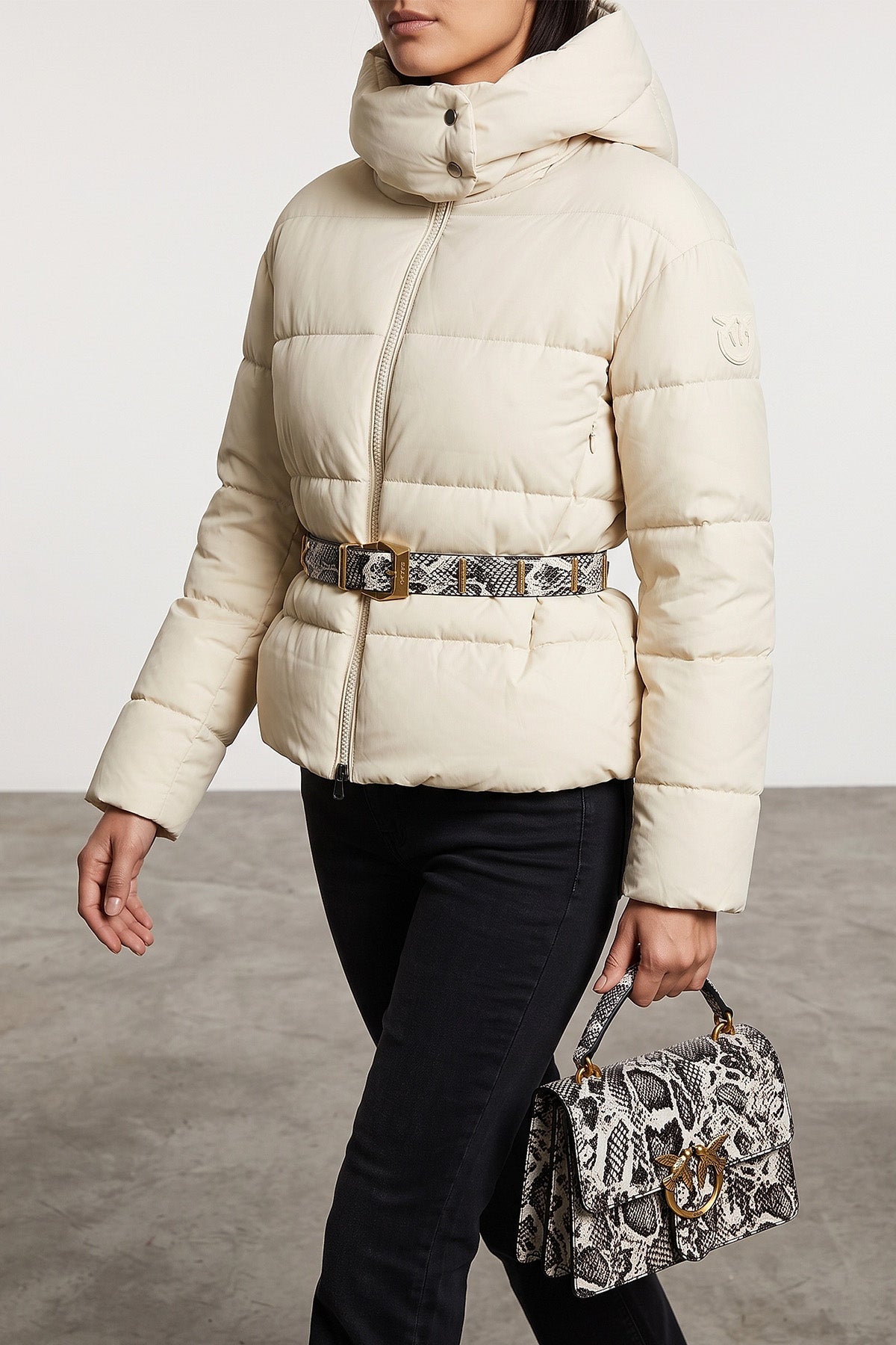 PINKO Top Handle Bag with Love Birds Buckle