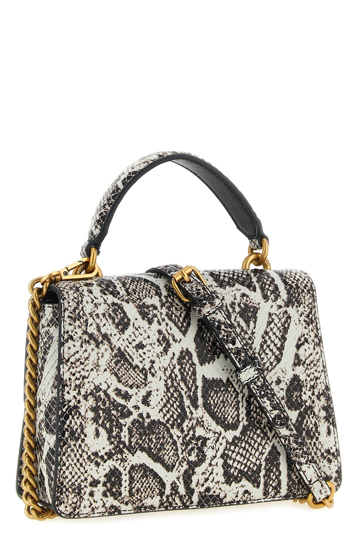 PINKO Top Handle Bag with Love Birds Buckle