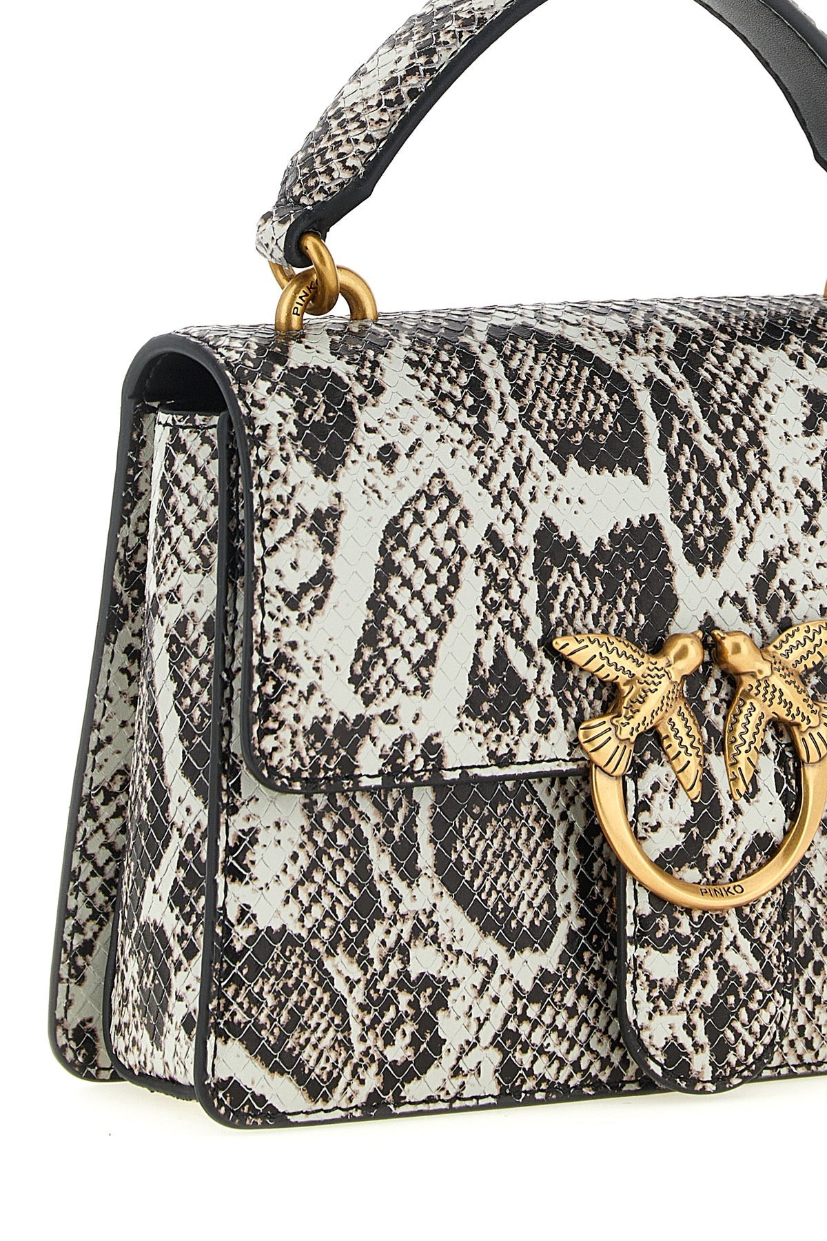 PINKO Top Handle Bag with Love Birds Buckle