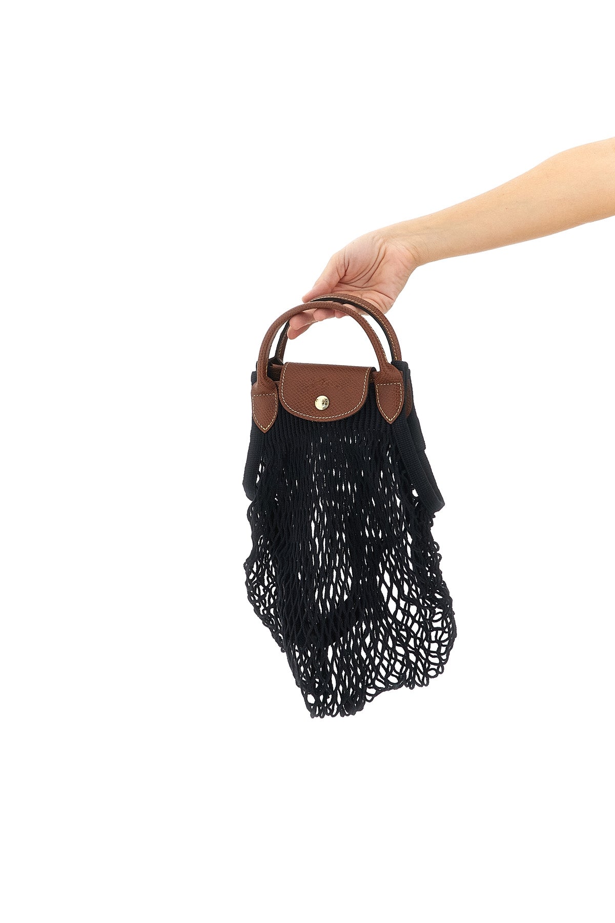 Longchamp Cotton Mesh Shoulder Bag