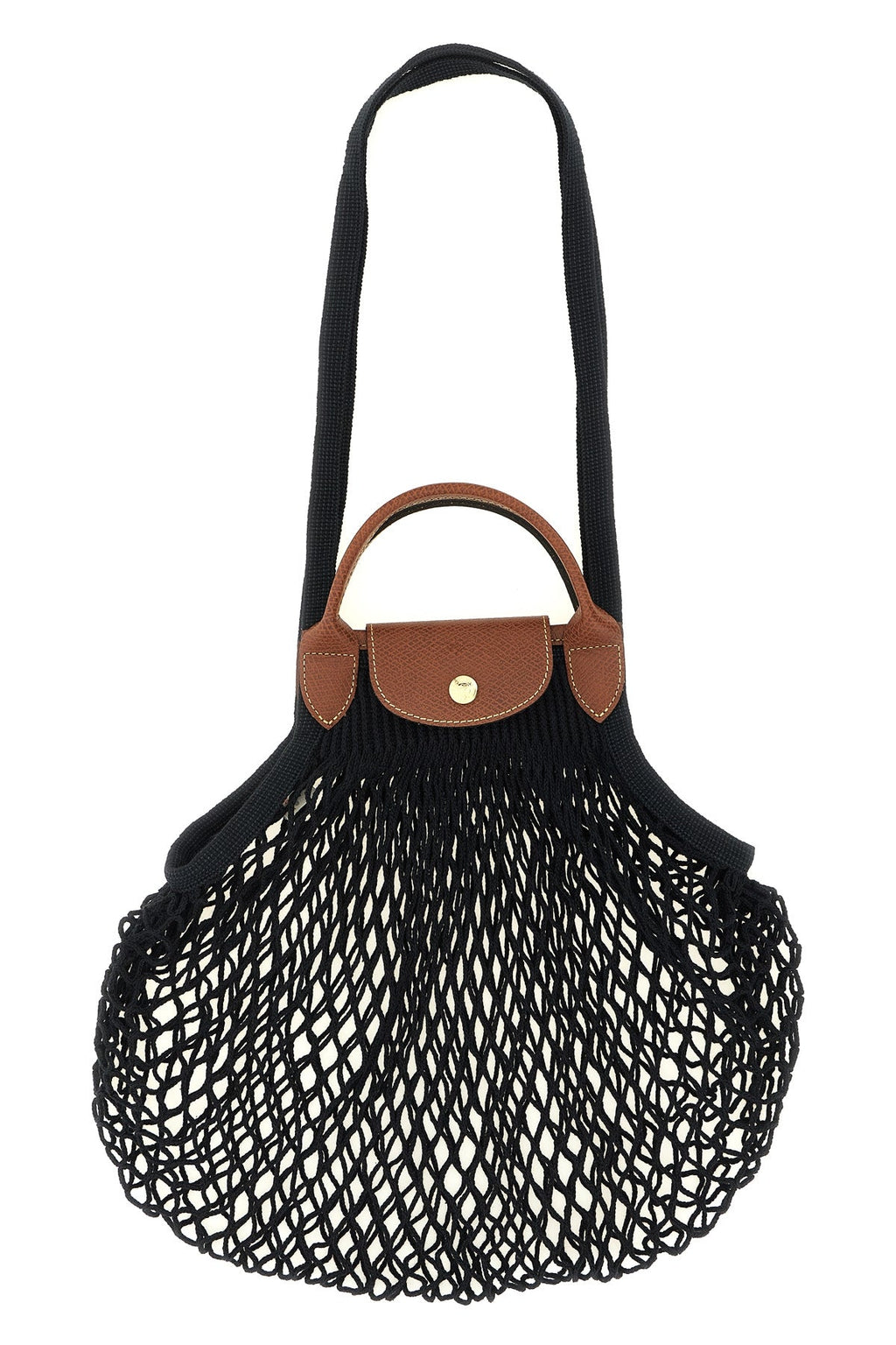 Longchamp Cotton Mesh Shoulder Bag