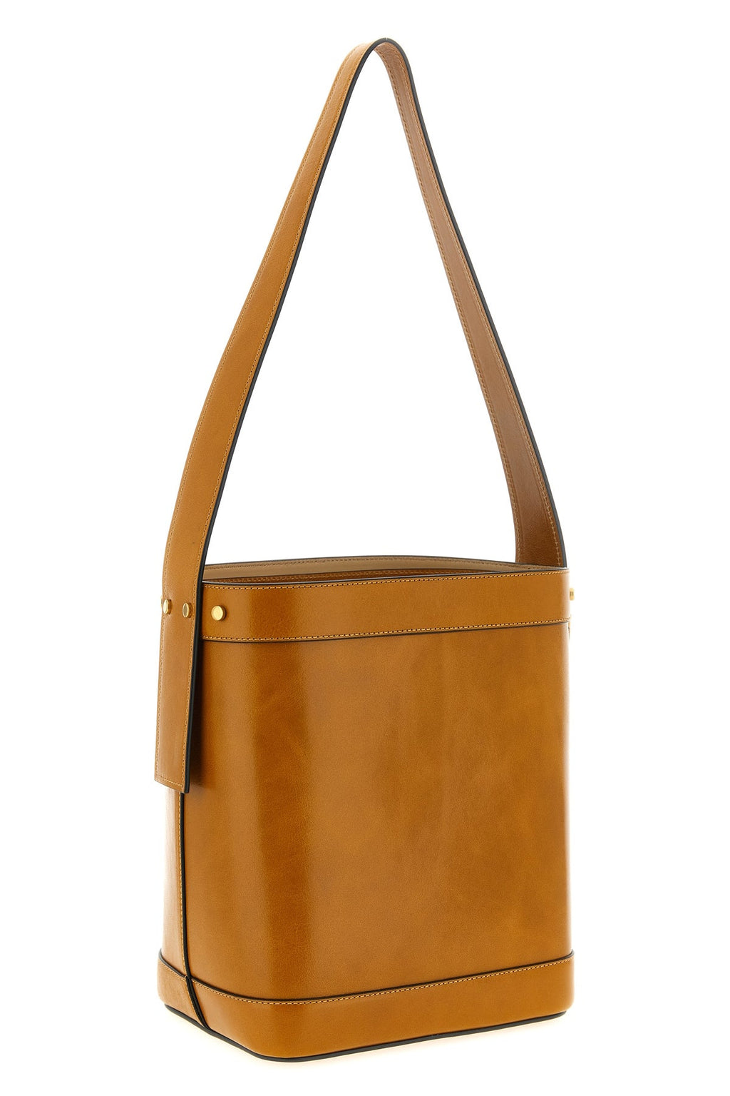 VERSACE Leather Bucket Bag with Medusa Cameo