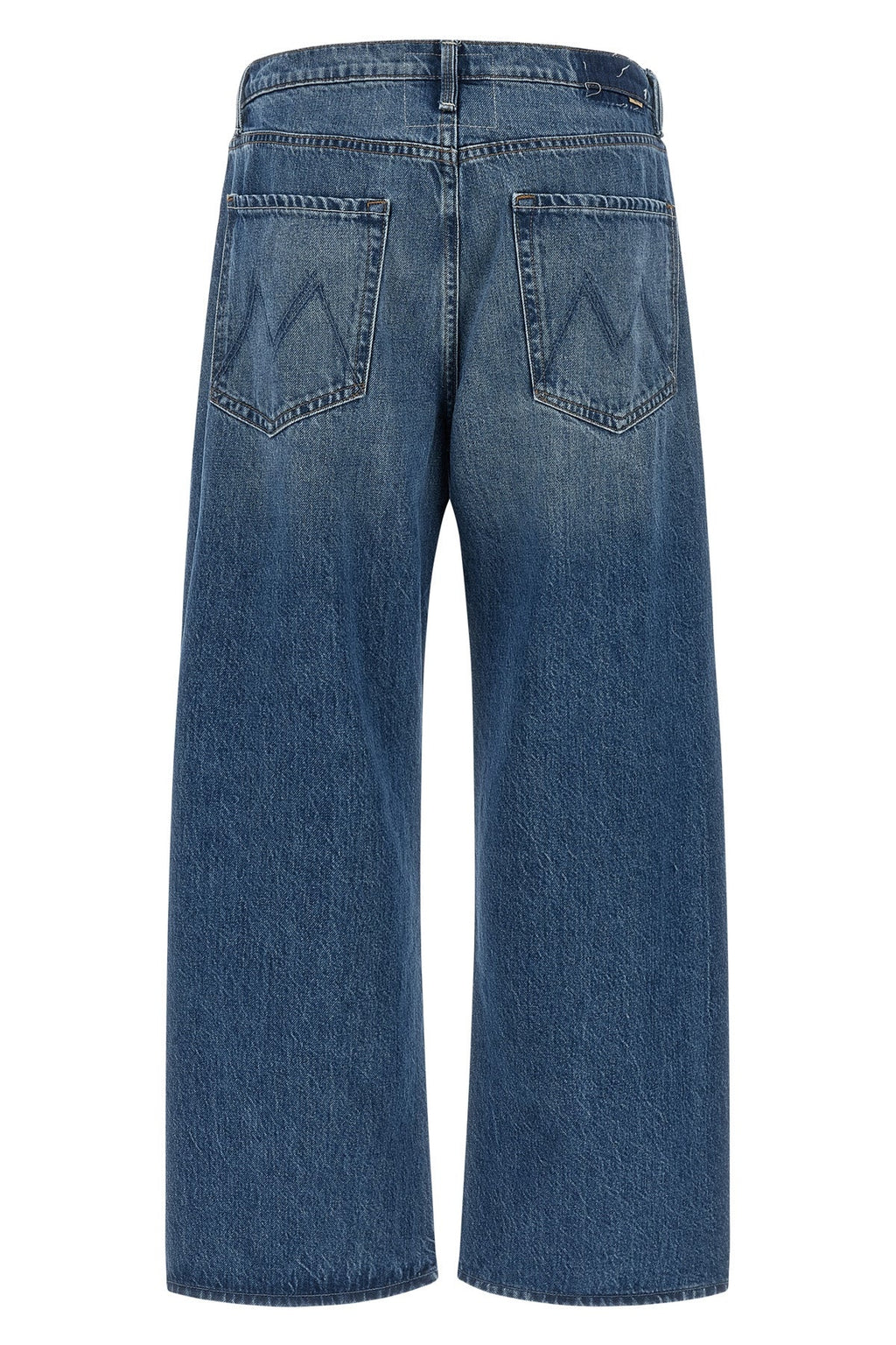 MOTHER The Dodger Flood Jeans with M Embroidery