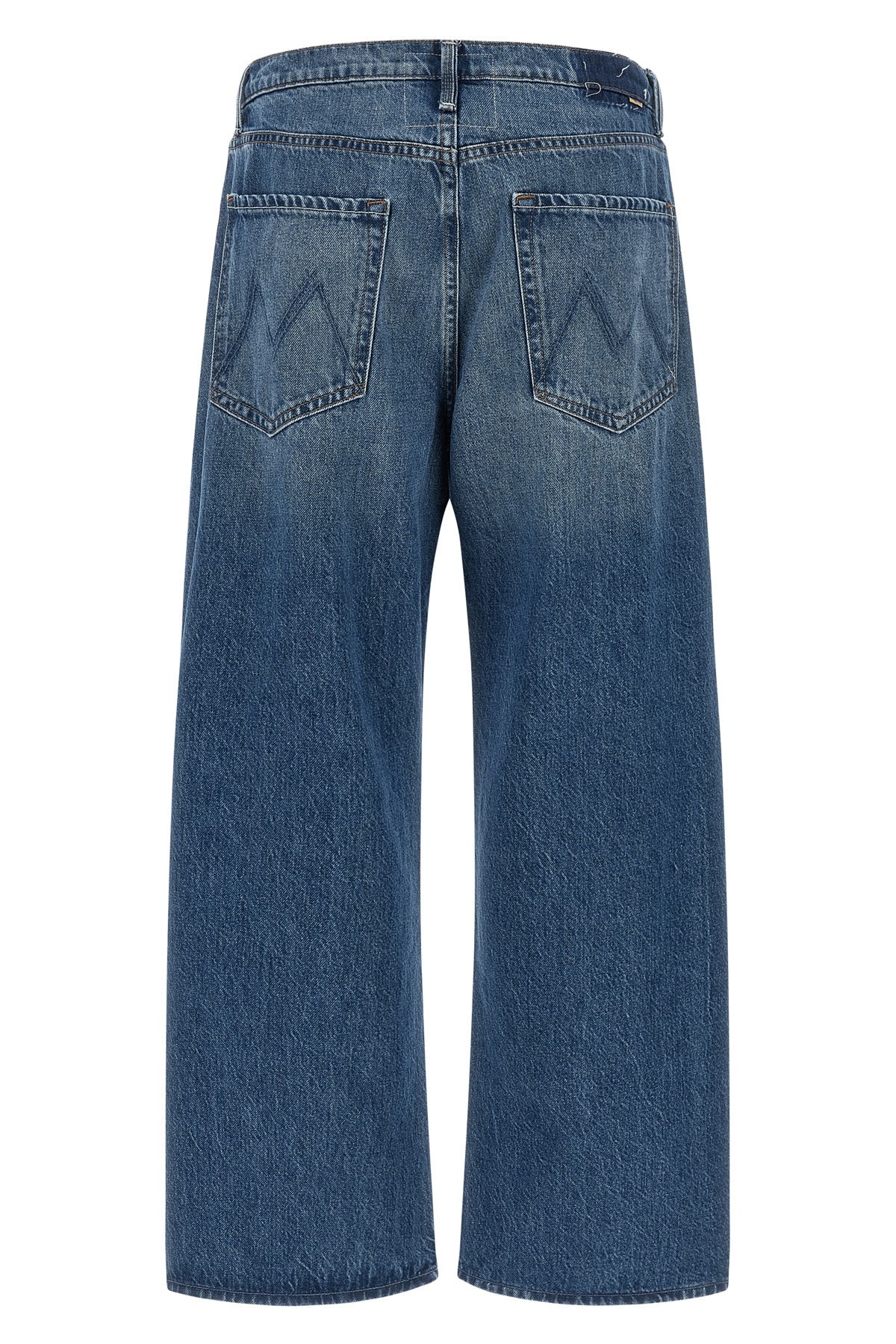 MOTHER The Dodger Flood Jeans with M Embroidery