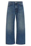 MOTHER The Dodger Flood Jeans with M Embroidery