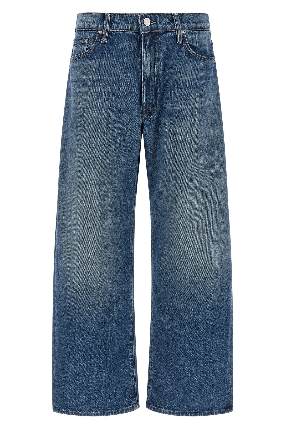 MOTHER The Dodger Flood Jeans with M Embroidery