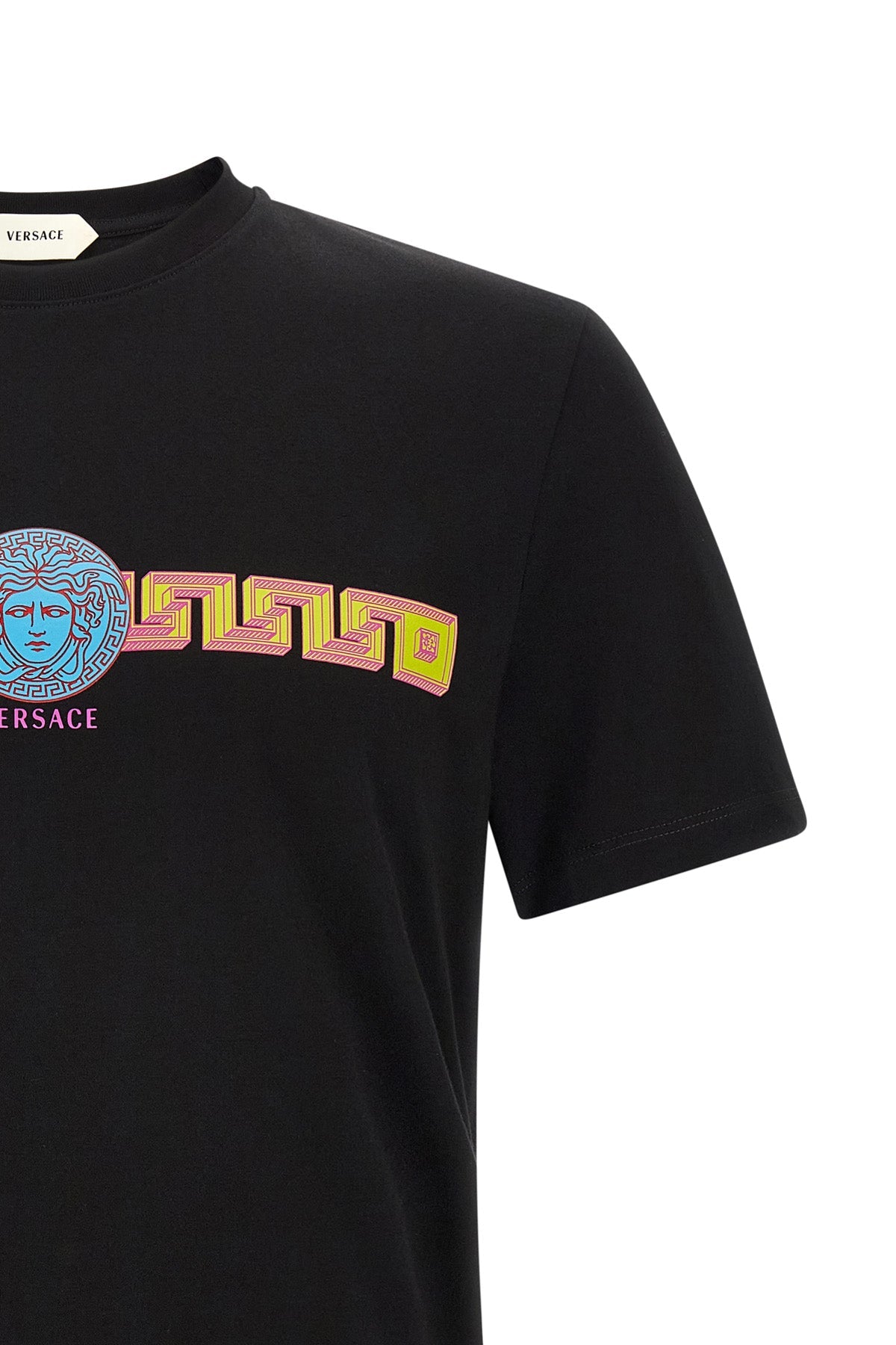 Cotton T-shirt with 'Medusa' Print