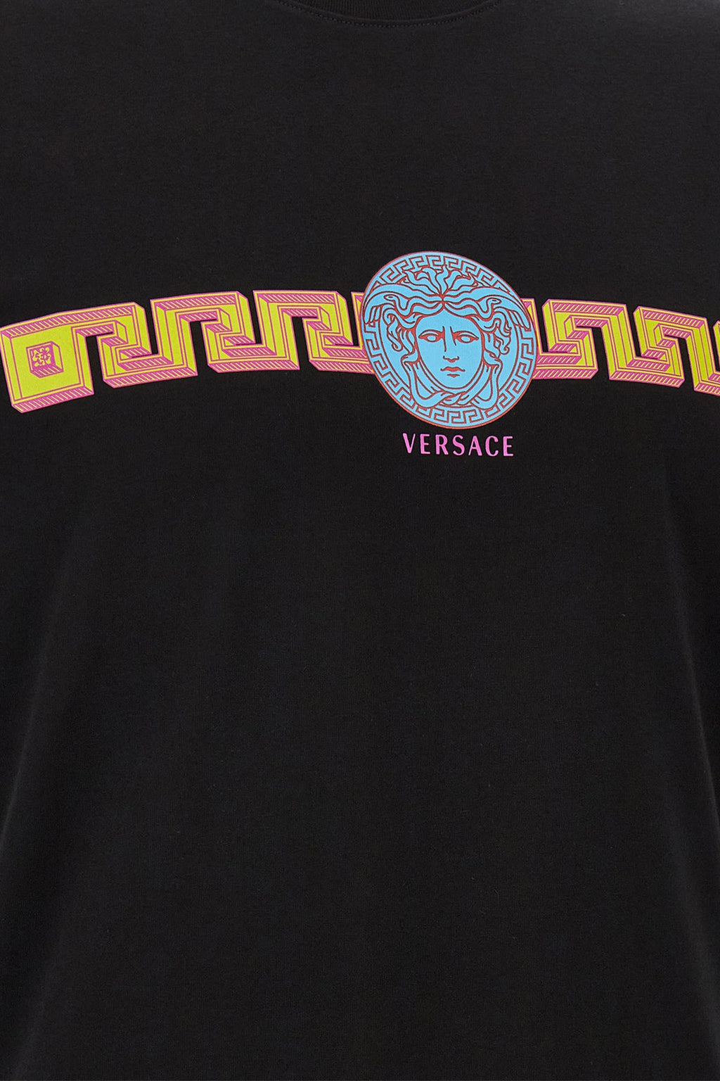 Cotton T-shirt with 'Medusa' Print