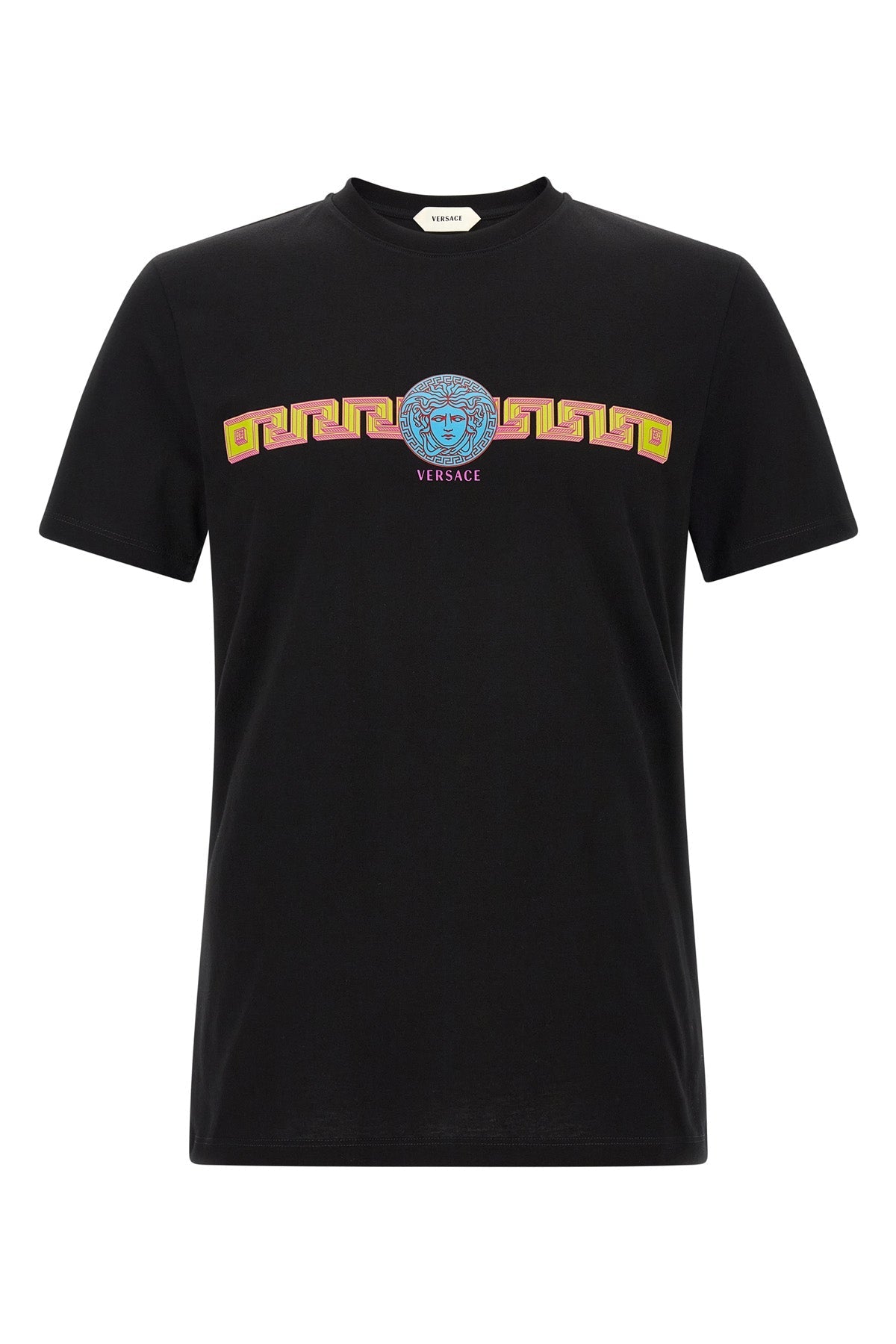 Cotton T-shirt with 'Medusa' Print