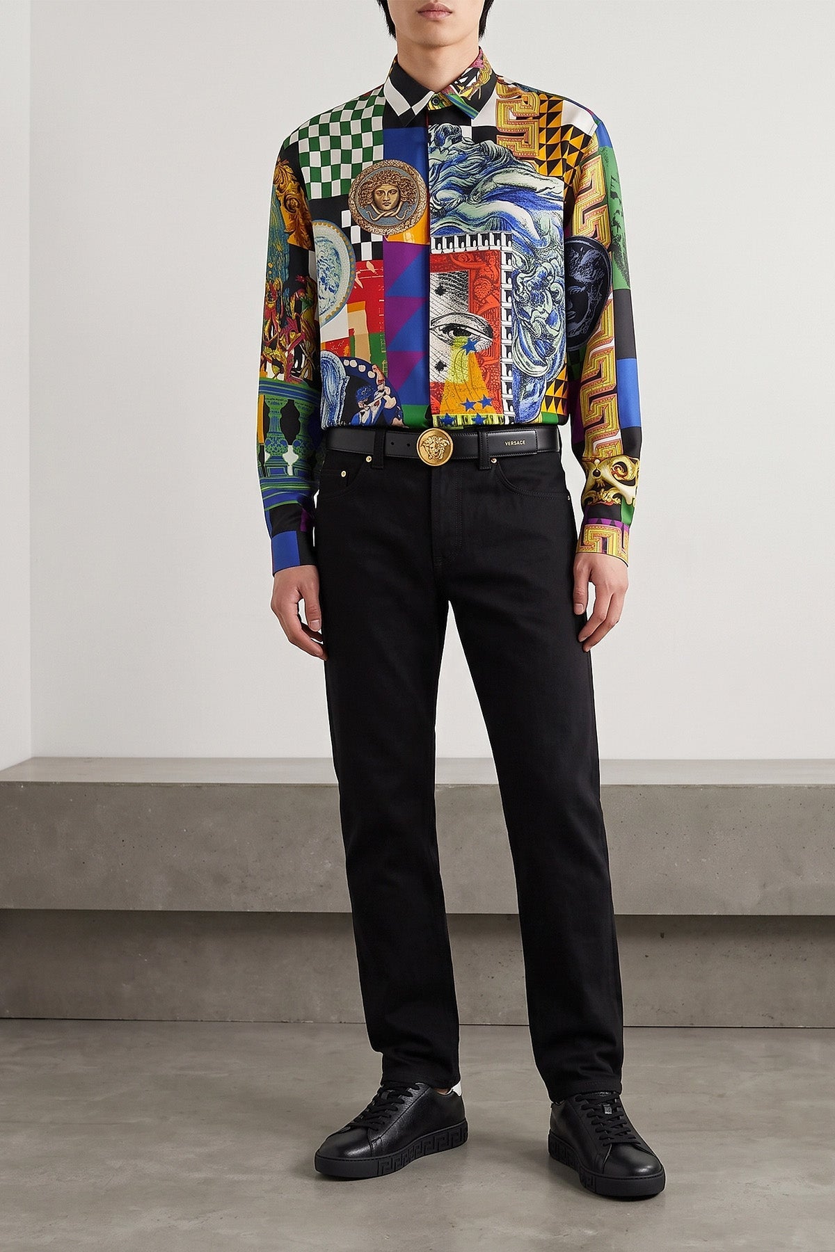 VERSACE Jeans with Medusa embroidery