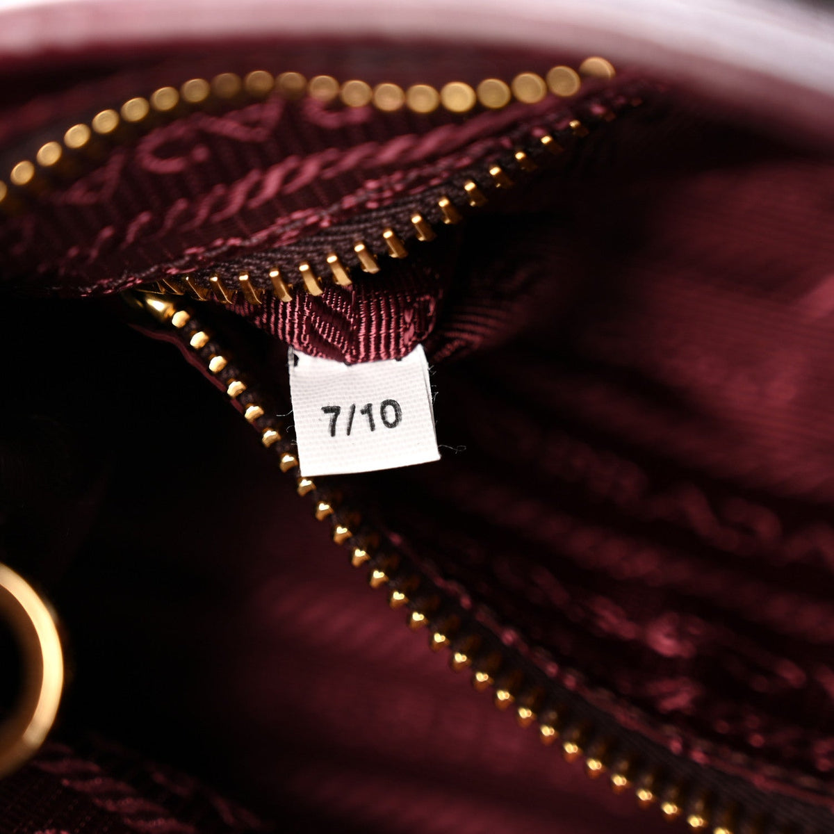 Glossy Calfskin Triangle Small Bonnie Shoulder Bag Bordeaux