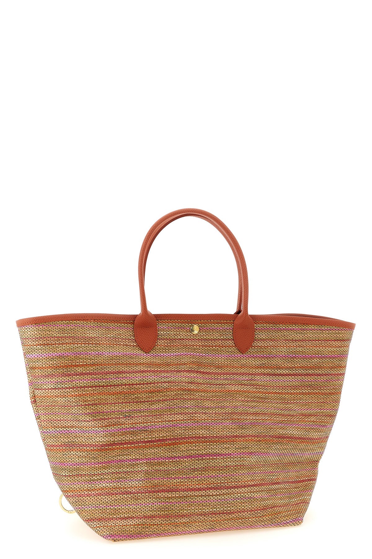 Longchamp Shopping Bag Wooden Charm Detail