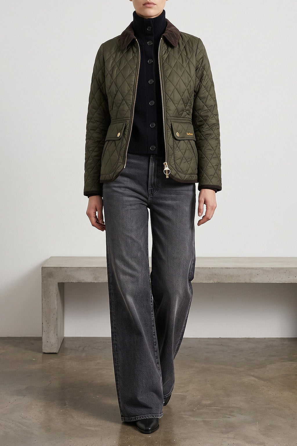 MOTHER Wide-leg jeans with M-stitching