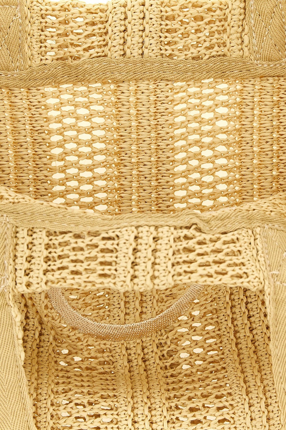 PINKO Raffia-Effect Tote Bag