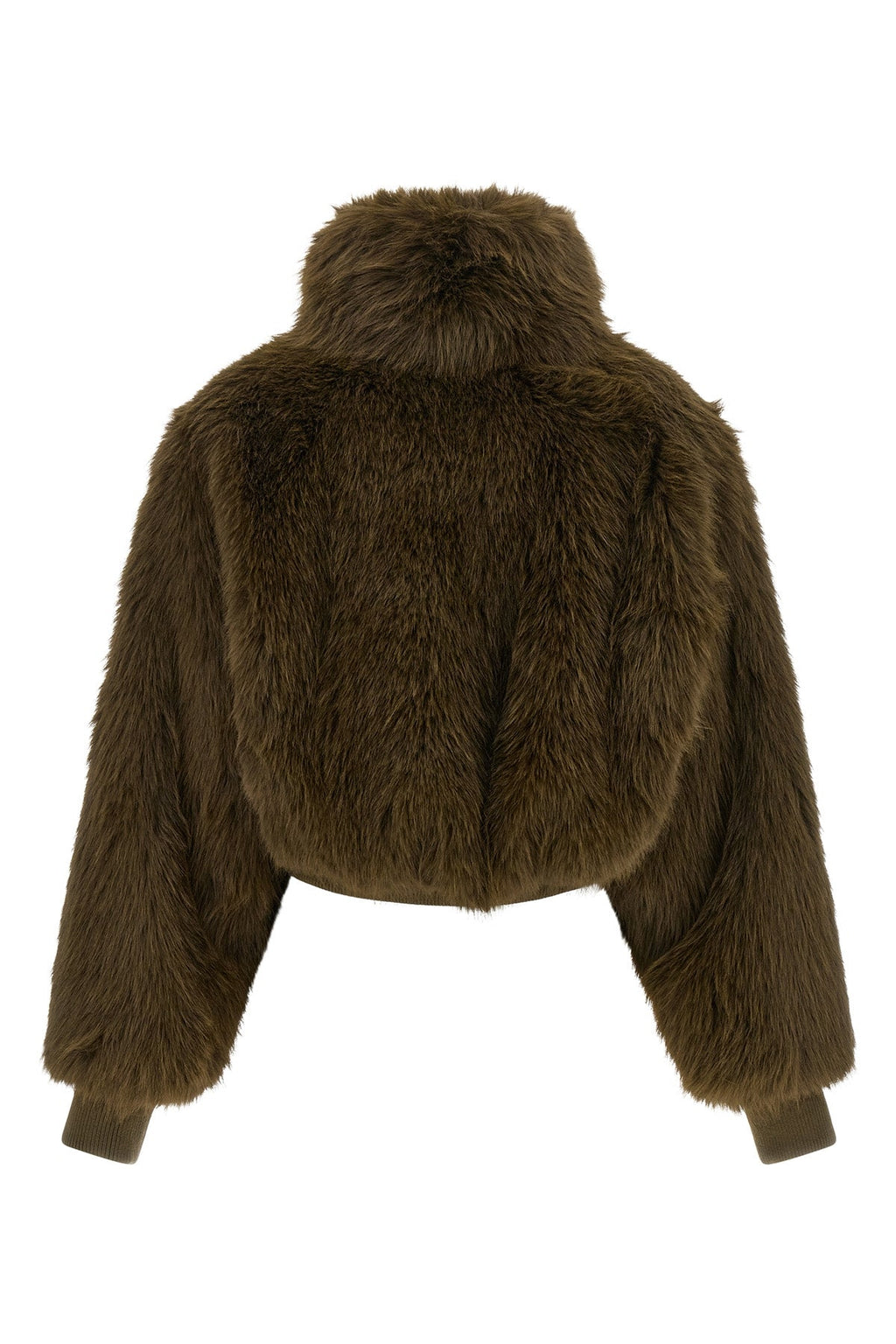 Bomber Jacket with Faux Fur Inserts