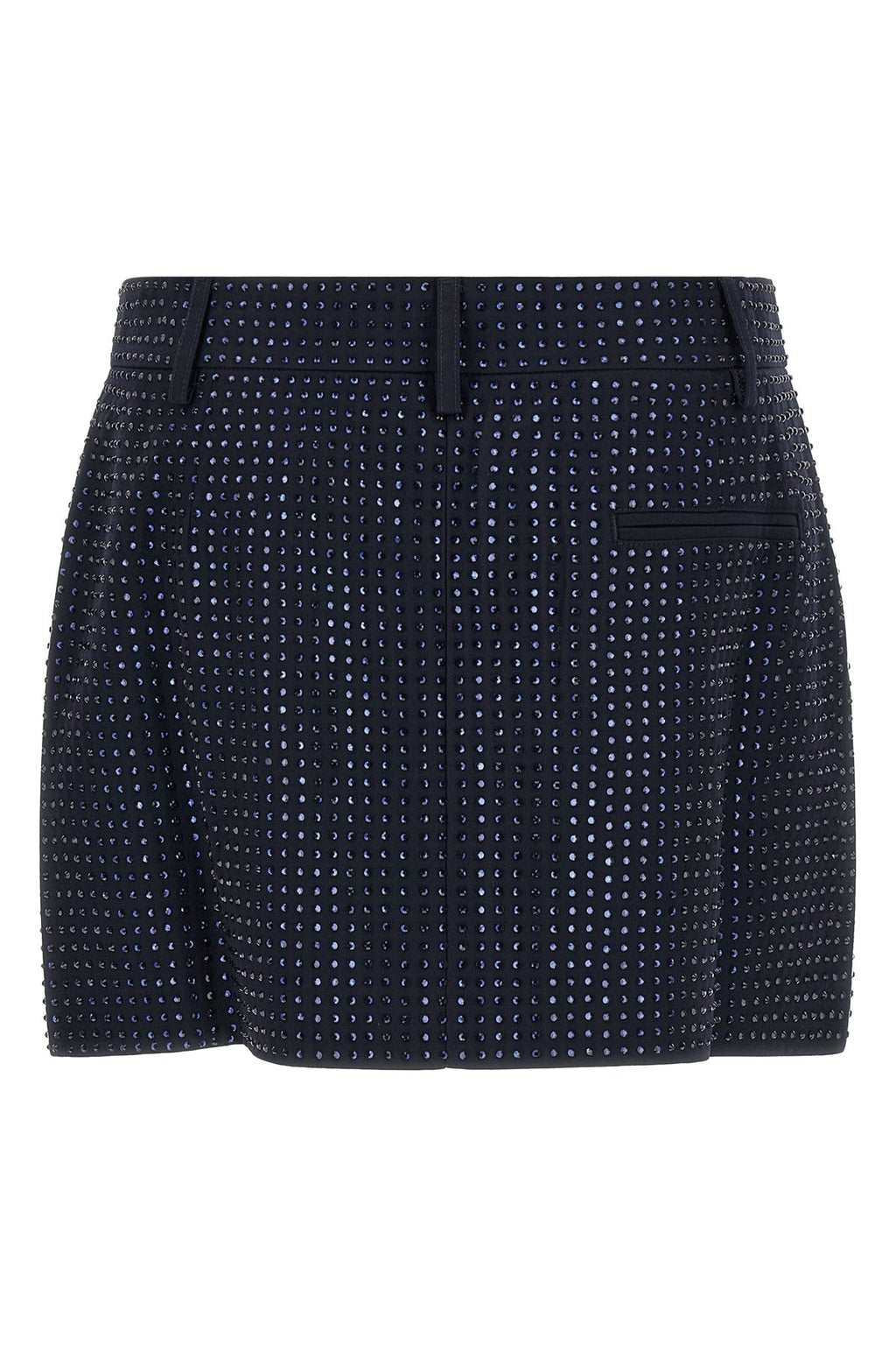 PINKO Wrap Mini Skirt with Rhinestones