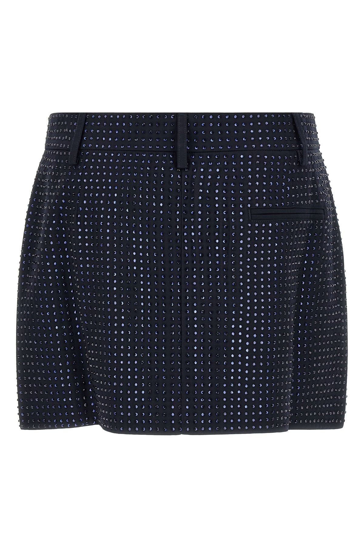 PINKO Wrap Mini Skirt with Rhinestones