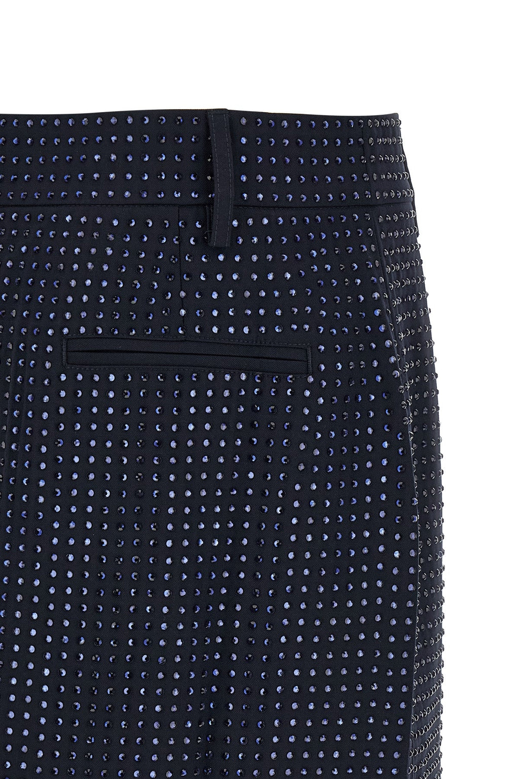 PINKO Wrap Mini Skirt with Rhinestones