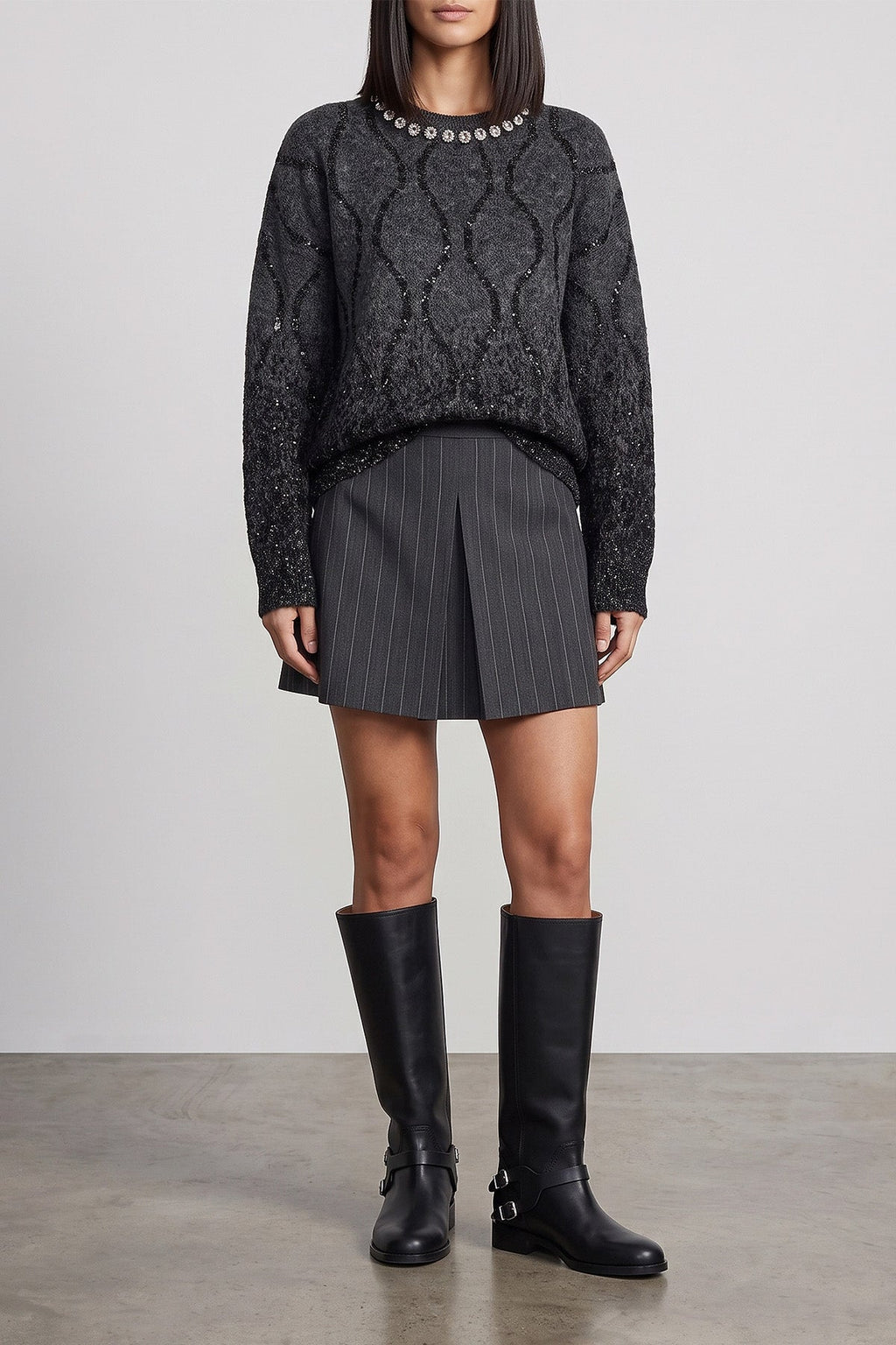 Pinko Sweater Jewel Chaton Detail