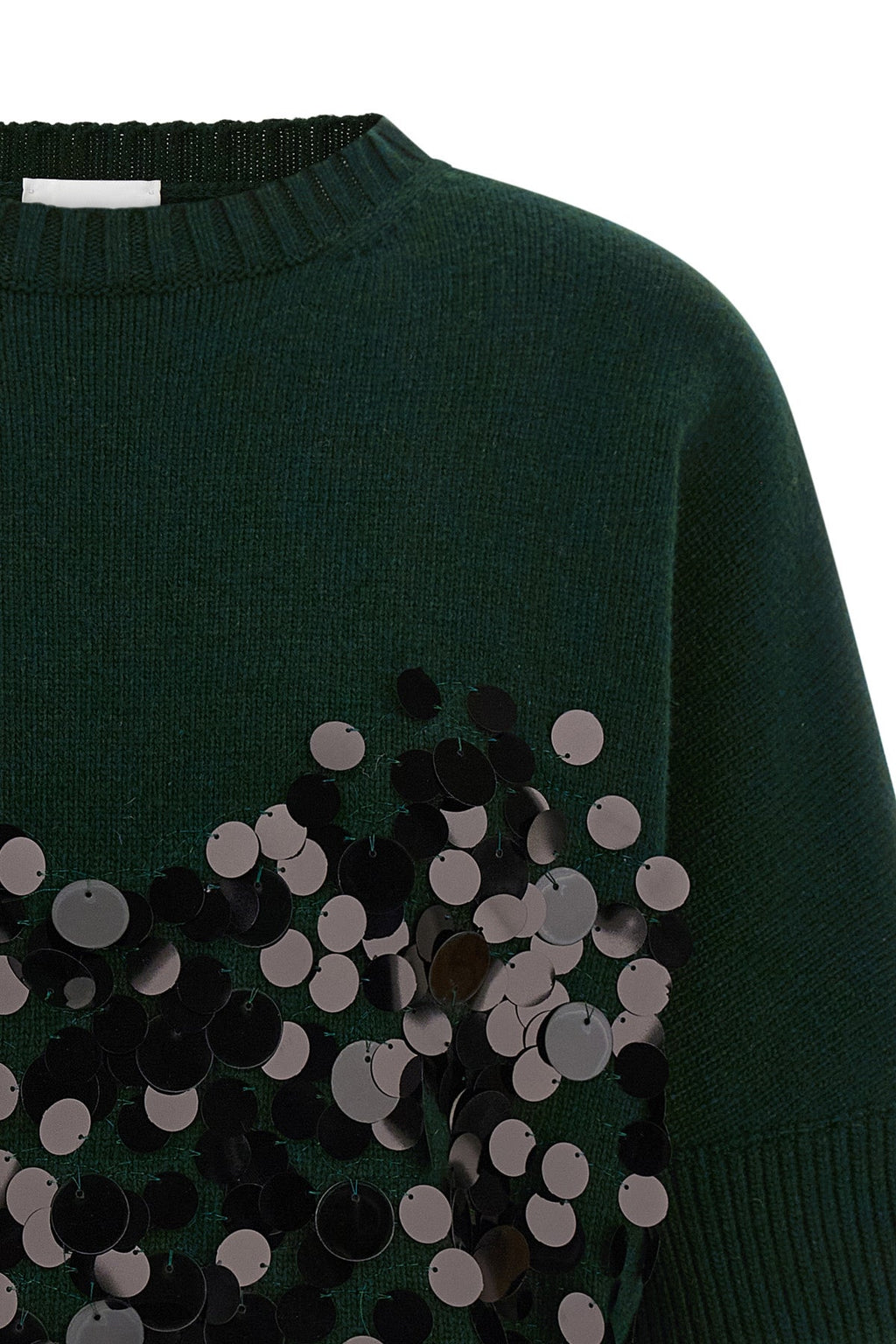Cropped Sequin Knit Top