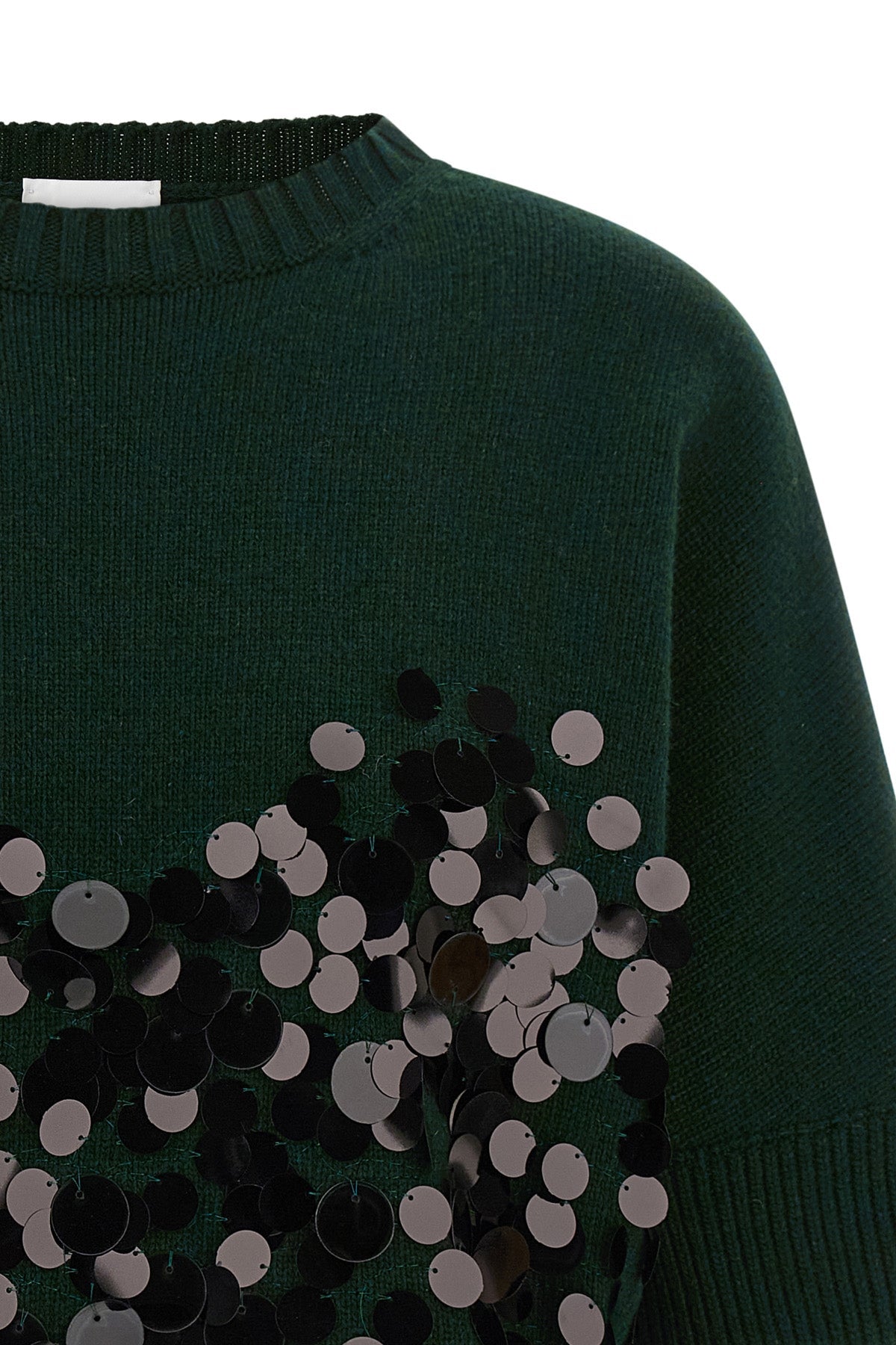 Cropped Sequin Knit Top