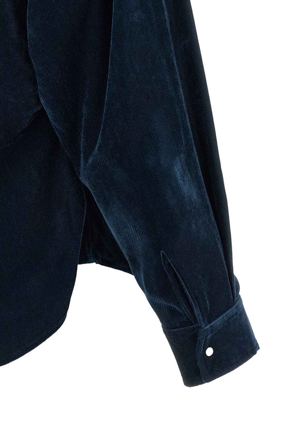 Velvet-Touch Ribbed Shirt