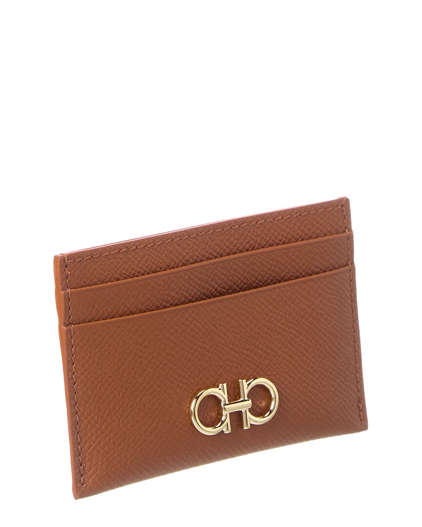 Ferragamo Gancini Leather Card Holder