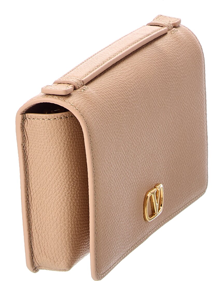 Valentino Vlogo Signature Leather Wallet On Chain